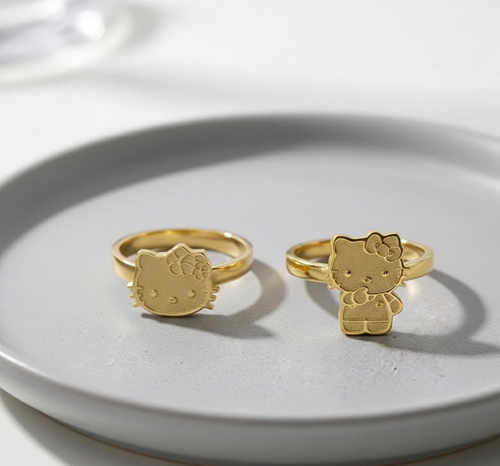 Hello Kitty Hibiscus Ring