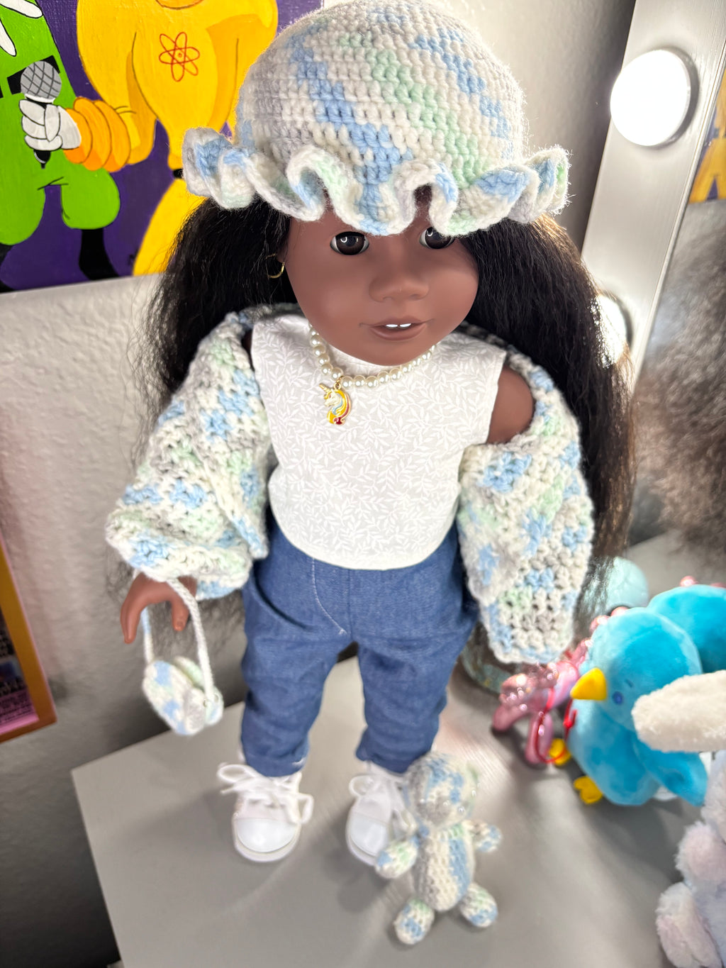 Handmade Crocheted Set (doll version)