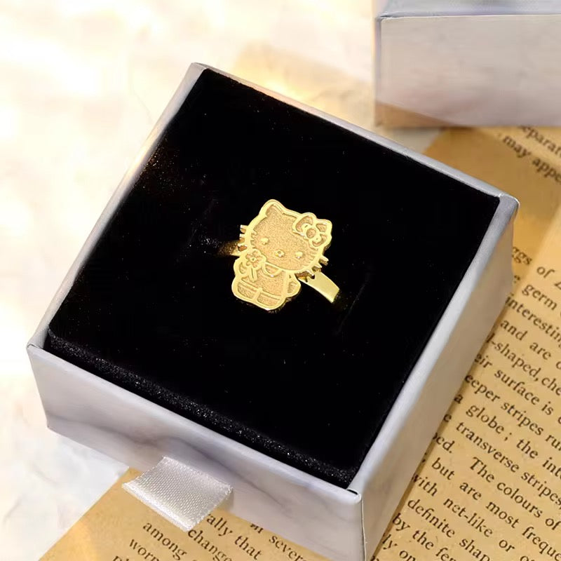 Hello Kitty flower Ring