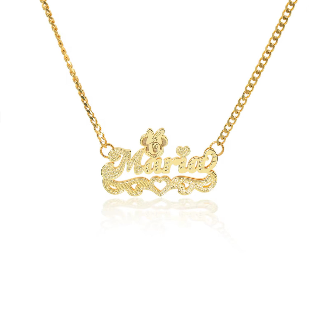 Minnie Mouse Nameplate Necklace