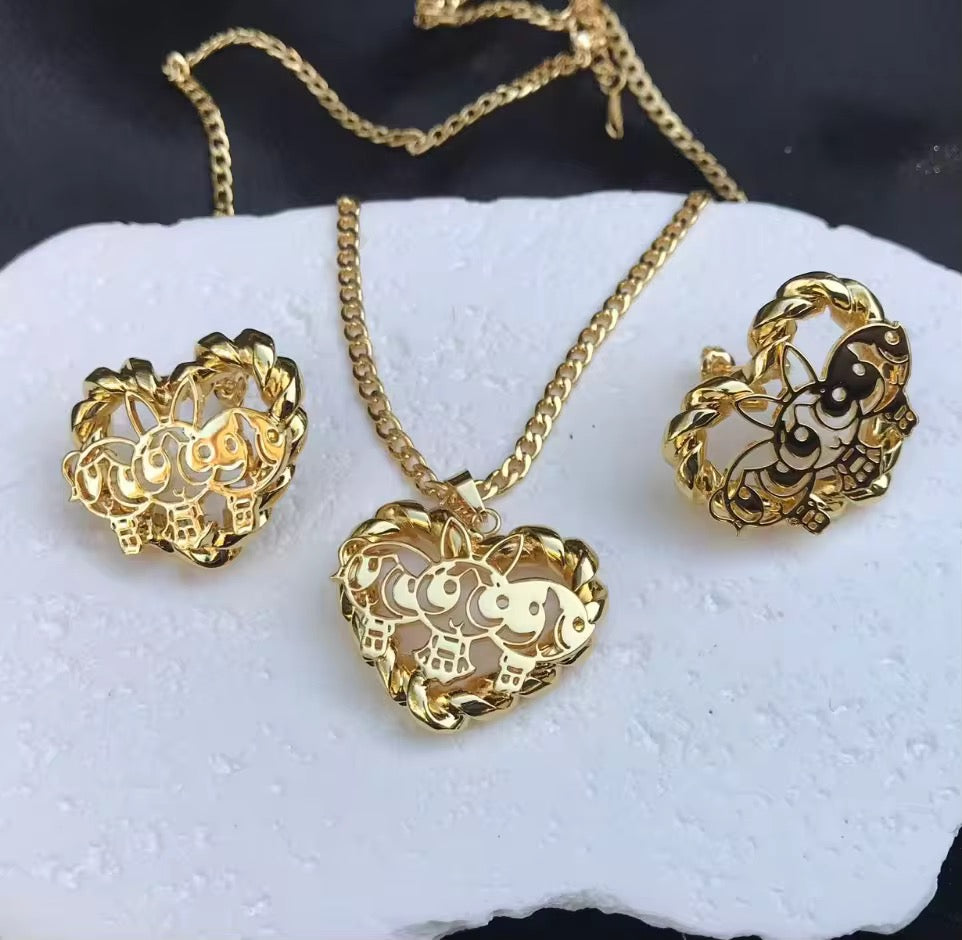 Power Puff Girls Necklace